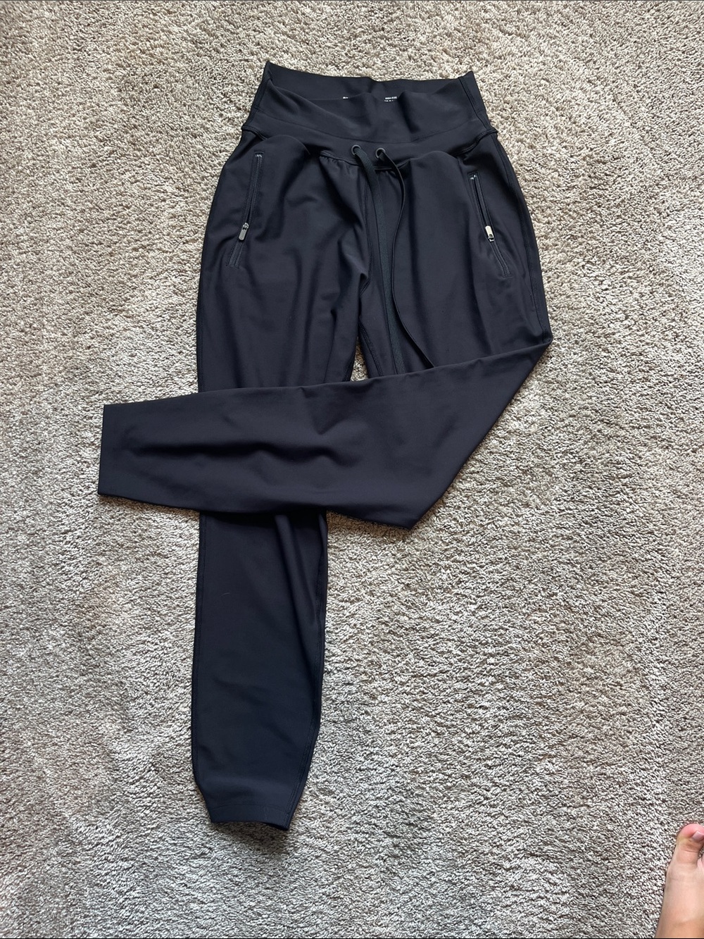 Old Navy Black High-Rise Jogger Track Pants